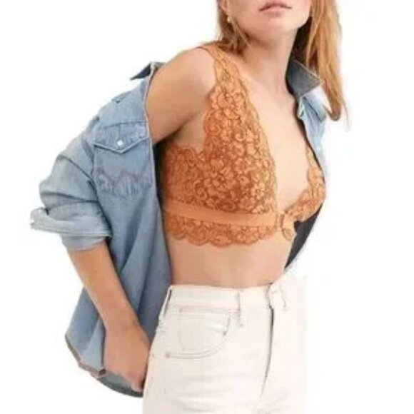 NWT $88 HAH 2-PC SET Got Ur Back Bra & Chase Me Down Panty Brown Sugar Nude XS - Picture 4 of 11